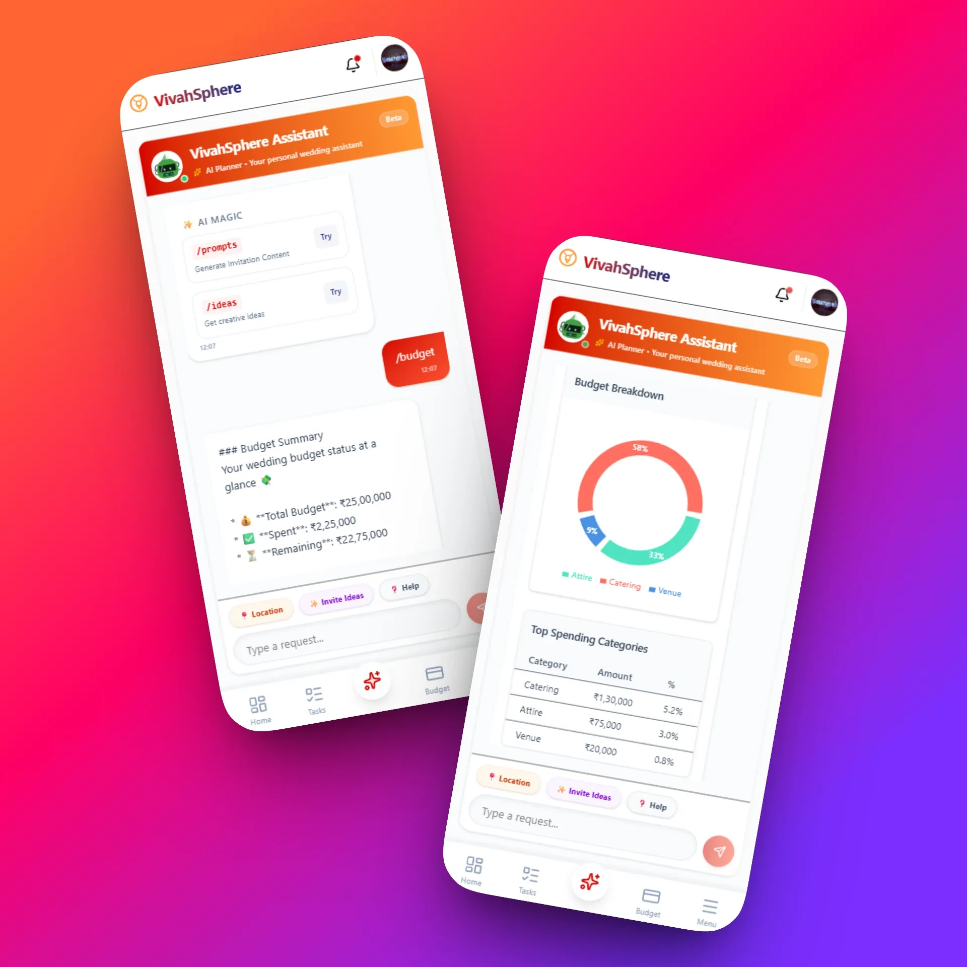 Financial Command Center Mockup